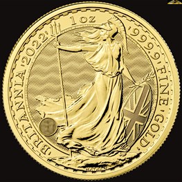 old 1oz Royal Mint Britannia Gold Coin