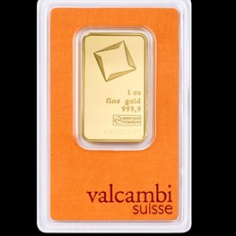 1oz Valcambi Minted Gold Bar