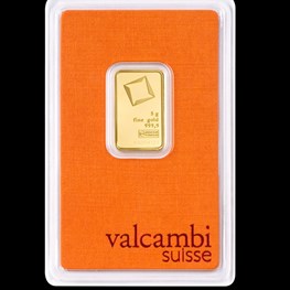 5g Valcambi Minted Gold Bar