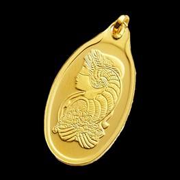 5g PAMP Minted Gold Pendant 'Fortuna'