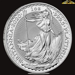 1oz 2020 UK Platinum Britannia 