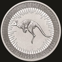 1oz PerthMint Platinum Kangaroo Coin 2020