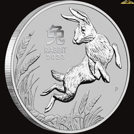 1oz Perth Mint Platinum Rabbit Coin 2023