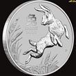 1oz Perth Mint Platinum Rabbit Coin 2023