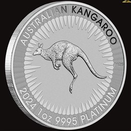 1oz Perth Mint Platinum Kangaroo Coin 2024