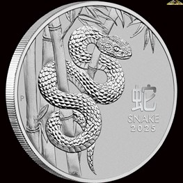1oz Perth Mint Platinum Snake 2025