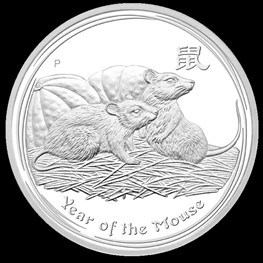 1oz Silver Lunar Mouse 2008