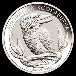 10oz Silver Kookaburra 2012