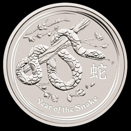 10kg Silver Lunar Snake 2013