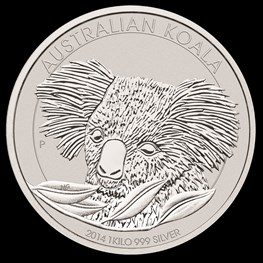 1kg Silver Koala 2014