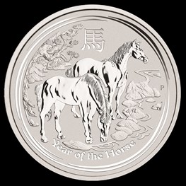 1oz Silver Lunar Horse 2014
