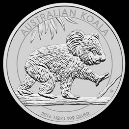 1kg Silver Koala 2016