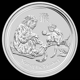 10oz Silver Lunar Monkey 2016