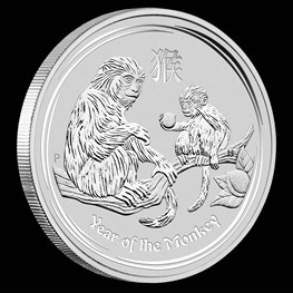 1kg Silver Lunar Monkey 2016