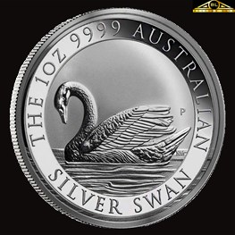 1oz Perth Mint Silver Swan Coin 2017 