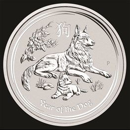 1/2oz Perth Mint Silver Lunar Dog 2018