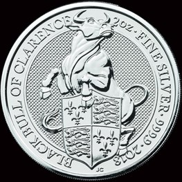 2018 Great Britain 2oz Queen's Beasts The Bull