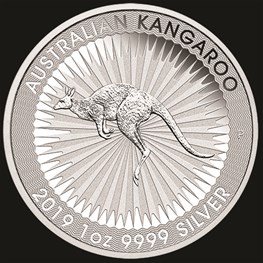 1oz Perth Mint Silver Kangaroo Coin 2019