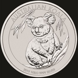 1kg Perth Mint Silver Koala 2019