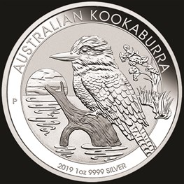 1oz Perth Mint Silver Kookaburra 2019 