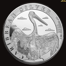 1oz Barbados Silver Caribbean Pelican coin 2022 BU