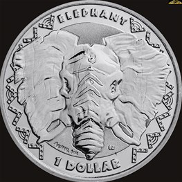 1oz Sierra Leone Big Five Elephant BU 2023 