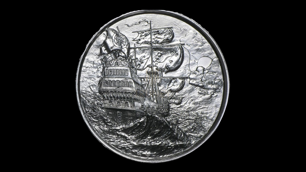 Bullion List - Silver - 2 oz Elemetal Privateer Ultra High Relief Silver