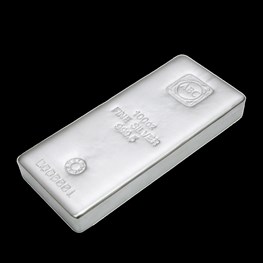 100oz ABC Silver Bar 'Cast' 