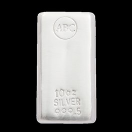 10oz ABC Bullion Silver Cast Bar