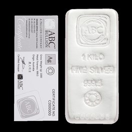 1kg ABC Silver Cast Bar