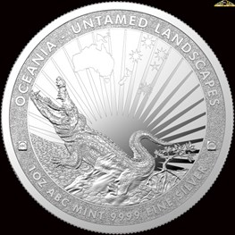 1oz Silver Untamed Landscapes The Crocodile Coin