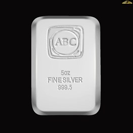 5oz ABC Bullion Silver Cast Bar NEW