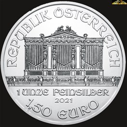 1oz Austrian Mint Silver Philharmonic 2021