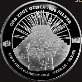 1oz Mayan First Majestic Silver Coin 