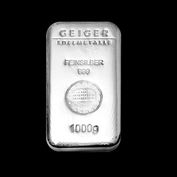 1000g Geiger Silver Bar "Cast"