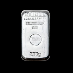 500g Geiger Silver Bar "Cast"