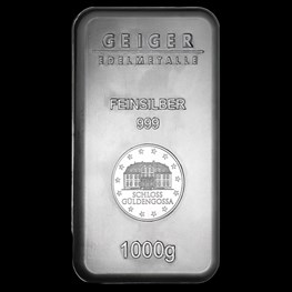 1kg Geiger Edelmetalle Silver Security Line Bar