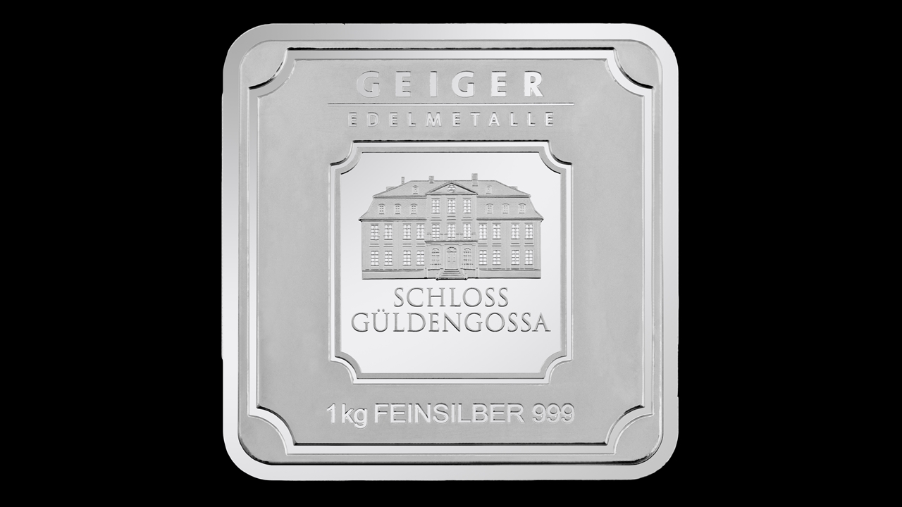 Bullion List Silver 1 kg Geiger Edelmetalle Silver Square Bar