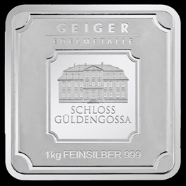 1kg Geiger Edelmetalle Silver Square Bar