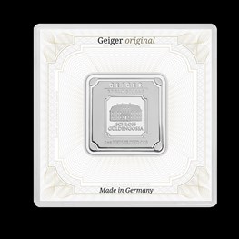 1oz Geiger Edelmetalle Silver Square Bar (Capsule)