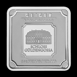 1oz Geiger Edelmetalle Silver Square Bar