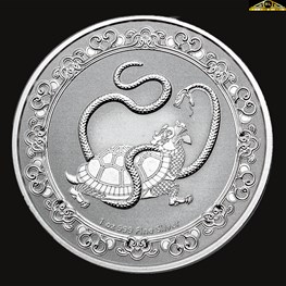 1oz Silver Celestial Animal The Black Turtle 2021