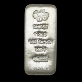 1kg PAMP Silver Bar 'Cast' 