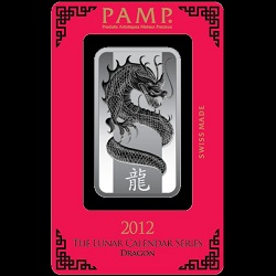 1oz Silver PAMP Dragon