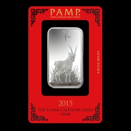 1oz Silver PAMP Lunar Goat