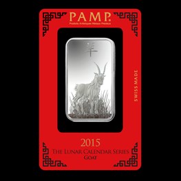 1oz Silver PAMP Lunar Goat