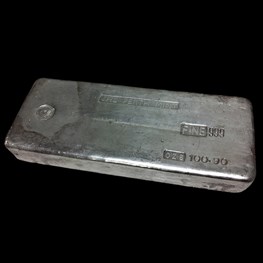 100oz Perth Mint Silver Bar Old Style 