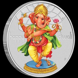 1oz PM Silver Diwali Medal Coin 2018 