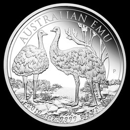 1oz Perth Mint Silver Emu 2018