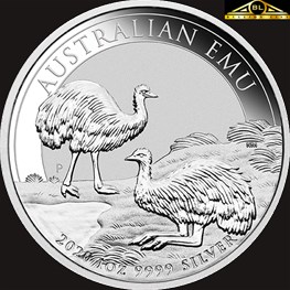 1oz Perth Mint Silver Emu 2020